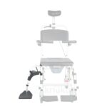 Reclining Tilting Commode Shower Wheelchair “AQUA” - Image 5