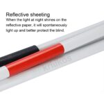 Reflective Foldable White Stick for Blind People - Image 5
