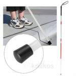 Reflective Foldable White Stick for Blind People - Image 4